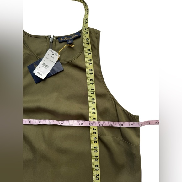 NWT Women’s Brooks Brothers Olive Green Sleeveless Dress size 4 - Picture 6 of 8